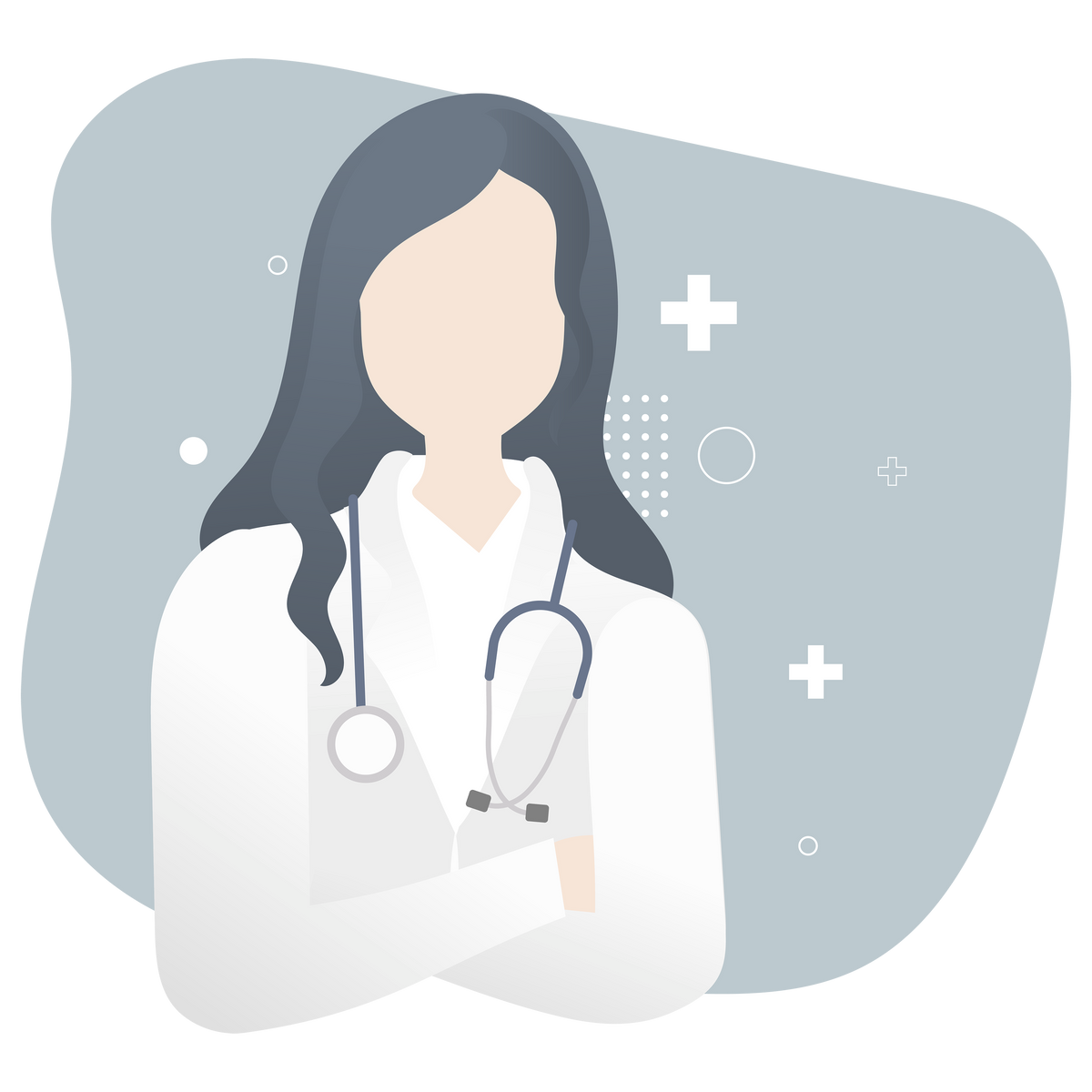 female doctor illustration